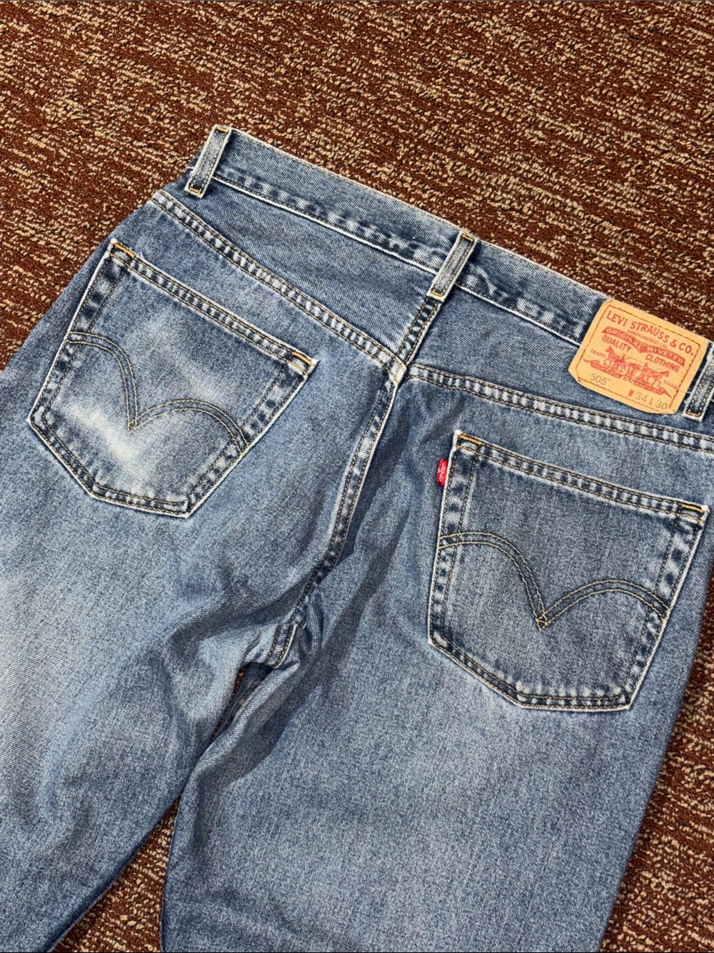 Vintage Levi's 505 Relaxed Men's Blue Denim Jeans Classic straight leg y2k 34